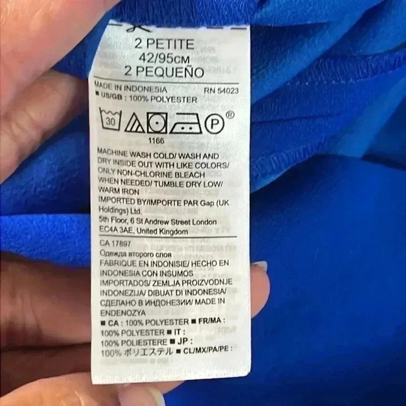 Banana Republic Tie Sleeve Shift Dress Size 2P - Picture 5 of 5